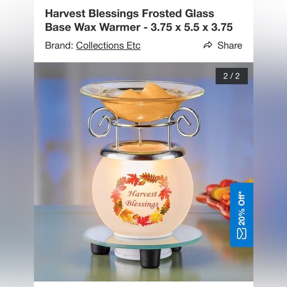 Glasses oil/wax warmer dimmer switch no box. Bed bath & beyond - Picture 11 of 16